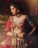 Presenting New Navratri special Designer printed Lahenga choli with mirror work - Image 5