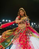 Presenting New Navratri special Designer printed Lahenga choli with mirror work - Image 13