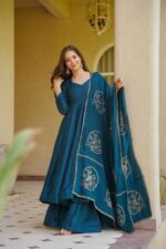 Presenting New Designer Anarkali suit in fancy suit - Image 3