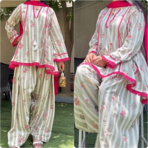 Presenting New Designer Farsi kurta pant with duppata set