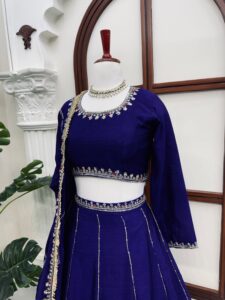 Presenting New Premium Quality Heavy Sequence Embroidery work Lahenga choli collection - Image 11