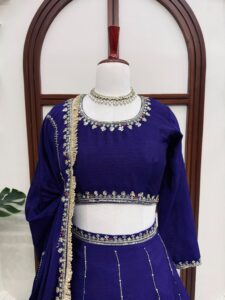 Presenting New Premium Quality Heavy Sequence Embroidery work Lahenga choli collection - Image 8