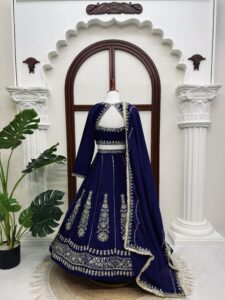 Presenting New Premium Quality Heavy Sequence Embroidery work Lahenga choli collection - Image 10