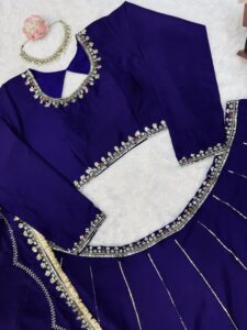 Presenting New Premium Quality Heavy Sequence Embroidery work Lahenga choli collection - Image 16