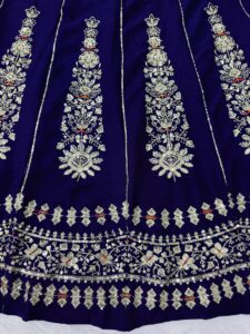 Presenting New Premium Quality Heavy Sequence Embroidery work Lahenga choli collection - Image 17