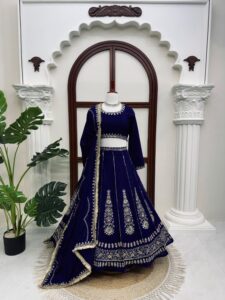 Presenting New Premium Quality Heavy Sequence Embroidery work Lahenga choli collection - Image 7