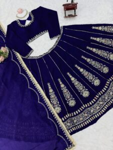 Presenting New Premium Quality Heavy Sequence Embroidery work Lahenga choli collection - Image 12