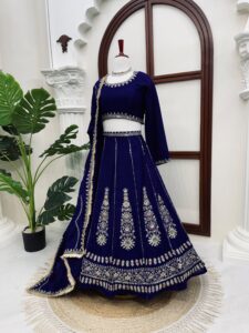 Presenting New Premium Quality Heavy Sequence Embroidery work Lahenga choli collection - Image 6