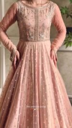 Presenting New 3 pieces set Gown Lahenga with duppata set - Image 3
