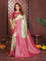 Presenting New Premium Quality Banarsi Tissue silk saree collection - Image 4
