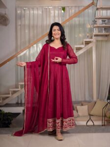 Presenting New Designer Anarkali suit in fancy style - Image 4