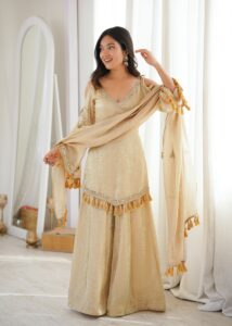 Presenting New Women Ethnic wear Ready to wear Top Bottom with Duppata set - Image 10
