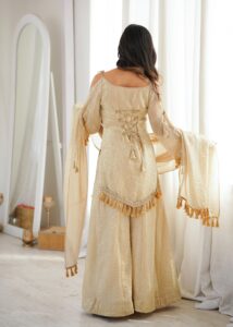 Presenting New Women Ethnic wear Ready to wear Top Bottom with Duppata set - Image 5