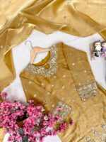 Presenting New Designer Silk kurti plazzo with dupatta set - Image 11