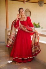 Presenting New 3 pieces suit Anarkali collection - Image 5
