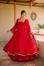 Presenting New 3 pieces suit Anarkali collection - Image 2