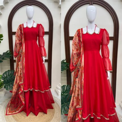 Presenting New 3 pieces suit Anarkali collection