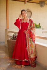 Presenting New 3 pieces suit Anarkali collection - Image 4