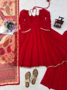 Presenting New 3 pieces suit Anarkali collection - Image 11