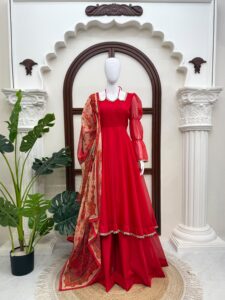 Presenting New 3 pieces suit Anarkali collection - Image 6
