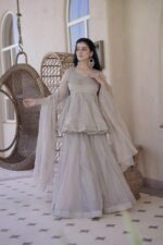 Presenting New Designer Top plazzo with dupatta set - Image 4