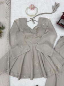 Presenting New Designer Top plazzo with dupatta set - Image 13