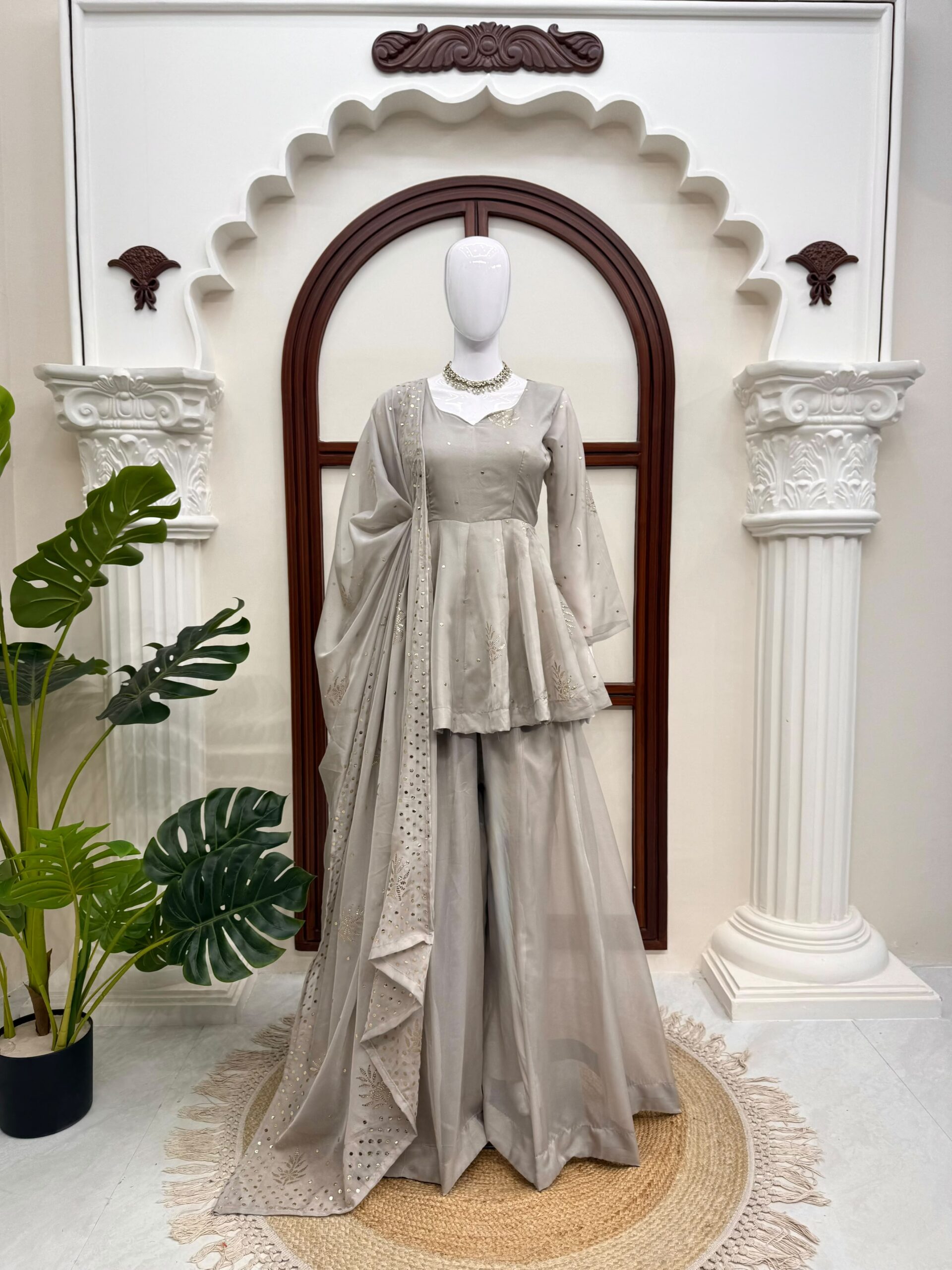 IMG-20260719-WA0003 Presenting New Designer Top plazzo with dupatta set - Image 1
