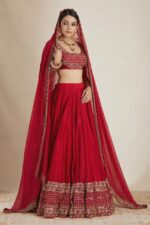 Presenting New Designer Heavy Embroidery work Lahenga choli collection - Image 3