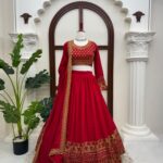 Presenting New Designer Heavy Embroidery work Lahenga choli collection