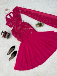 Presenting New Heavy Bentique Designer Lahenga saree collection - Image 14