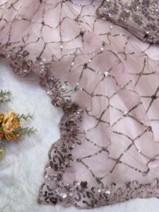 Presenting New Heavy Embroidery work Designer saree collection - Image 9