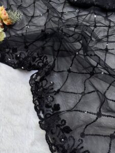 Presenting New Heavy Embroidery work Designer saree collection - Image 3