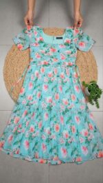 Presenting New Designer Flower print Maxi Dress - Image 6