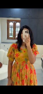 Presenting New Designer printed Maxi Dress - Image 3