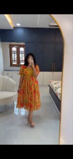 Presenting New Designer printed Maxi Dress - Image 2