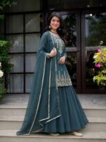 Presenting New Designer Embroidery work Lahenga and Duppata set