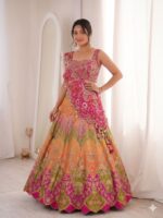 Presenting New Designer Embroidery work Lahenga choli collection - Image 3