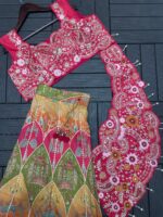 Presenting New Designer Embroidery work Lahenga choli collection - Image 7
