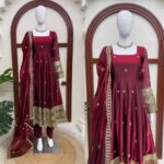 Designer Silk Gown - Image 5