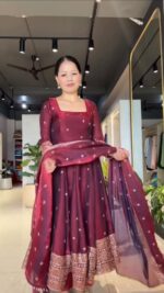 Designer Silk Gown - Image 3