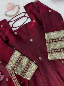Designer Silk Gown - Image 10