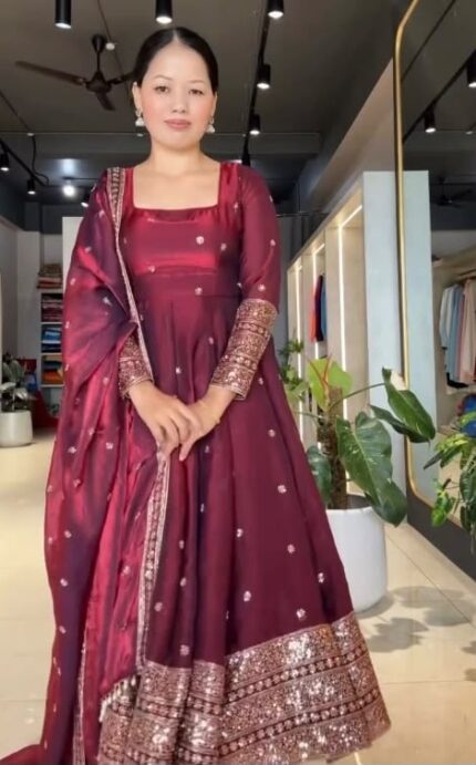 Designer Silk Gown