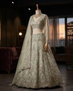Presenting New Heavy Embroidery work Designer Soft Net Lahenga Collection - Image 2