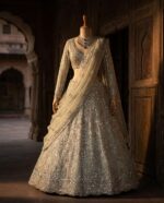 Presenting New Heavy Embroidery work Designer Soft Net Lahenga Collection - Image 3