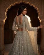 Presenting New Heavy Embroidery work Designer Soft Net Lahenga Collection - Image 8