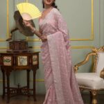 Presenting New Designer Georgette embroidery work saree collection