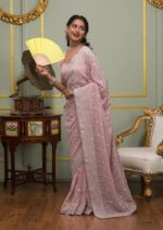 Presenting New Designer Georgette embroidery work saree collection