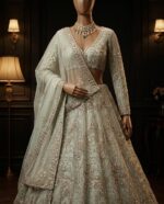 Presenting New Heavy Embroidery work Designer Soft Net Lahenga Collection - Image 13