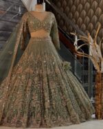 Presenting New Heavy Embroidery work Designer Soft Net Lahenga Collection - Image 15