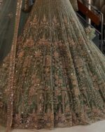 Presenting New Heavy Embroidery work Designer Soft Net Lahenga Collection - Image 16